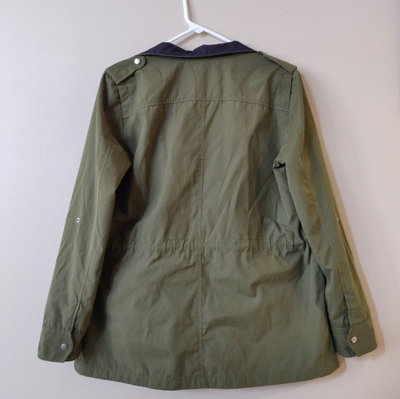 🌠2/$35🌠 Korean Army Green Lined Spring Jacket - Picture 2 of 7